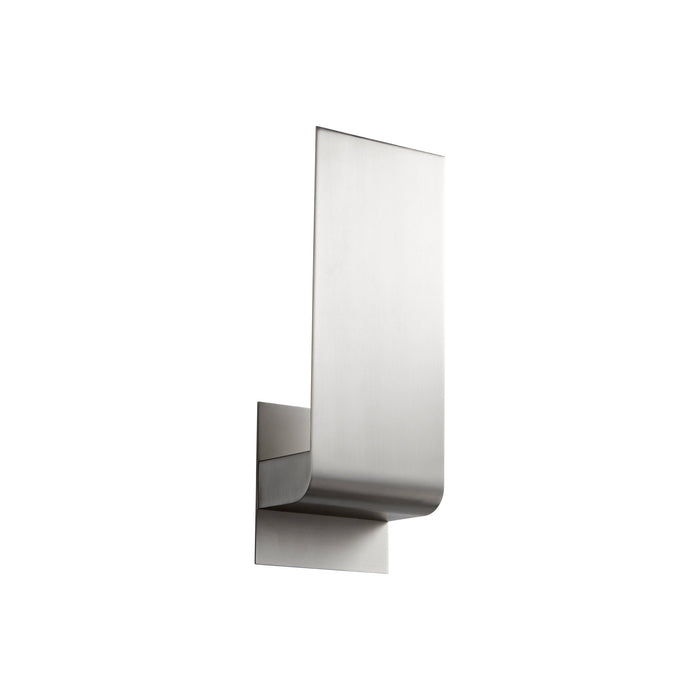 Halo LED Wall Light in Satin Nickel (Small).