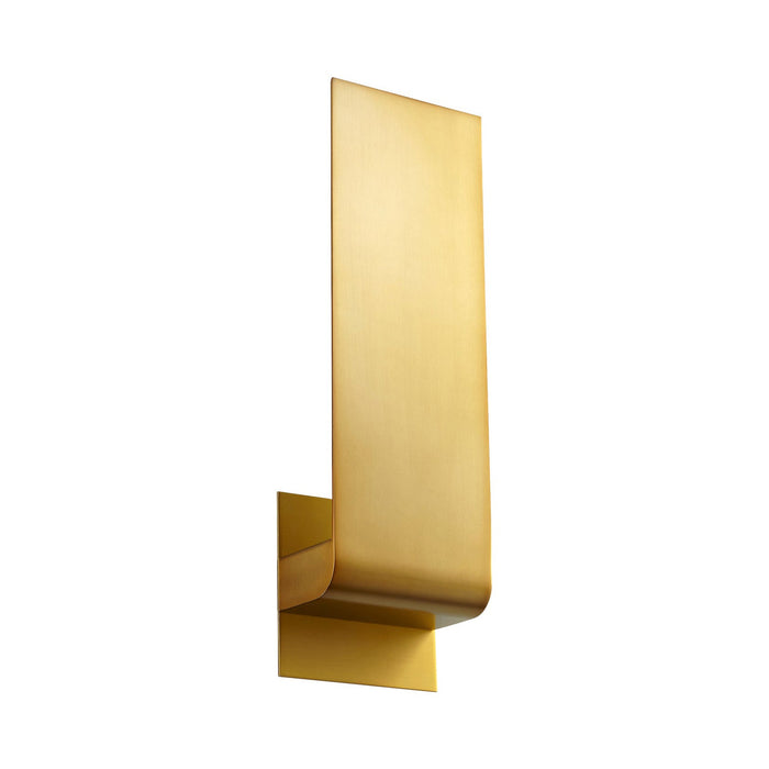 Halo LED Wall Light in Aged Brass (Large).