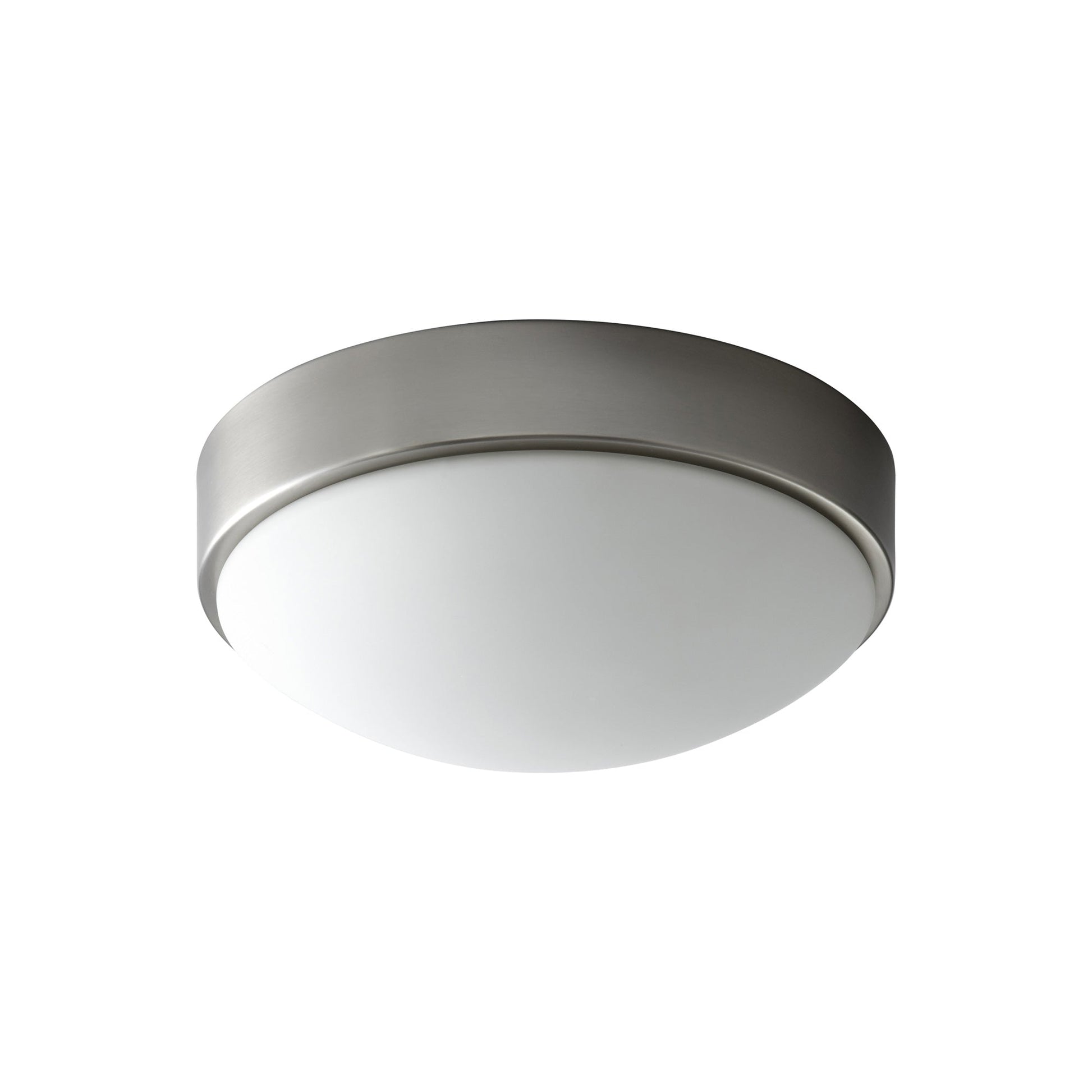 Journey LED Flush Mount Ceiling Light in Glass/Satin Nickel (11-Inch/1-Light).