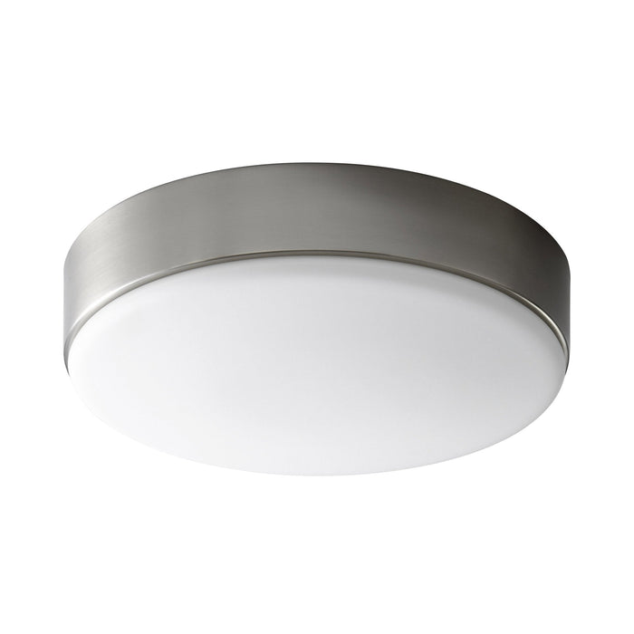 Journey LED Flush Mount Ceiling Light in Acrylic/Satin Nickel (14-Inch).