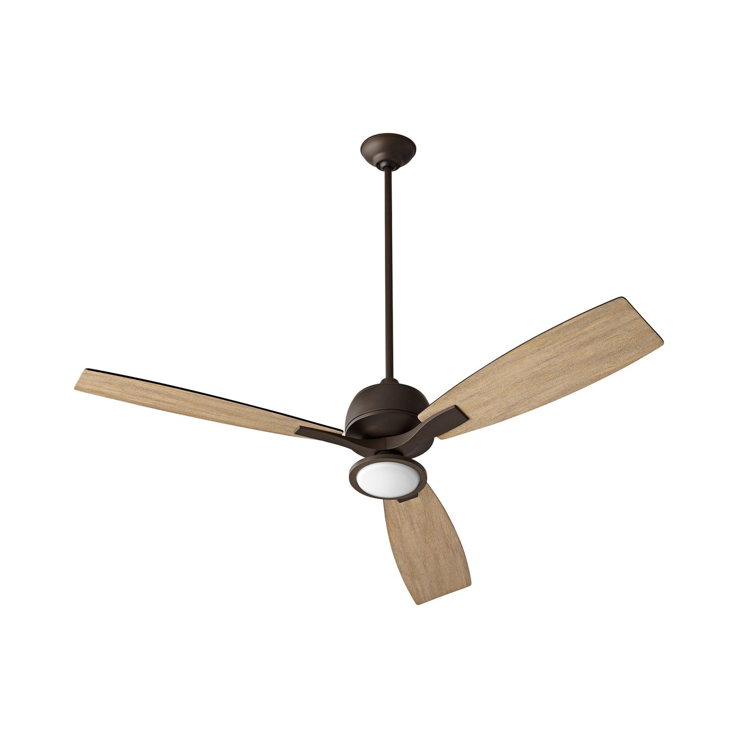 Juno Ceiling Fan in Oiled Bronze/Light Kit.