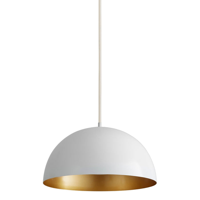 Lucci LED Pendant Light in White (16-Inch).