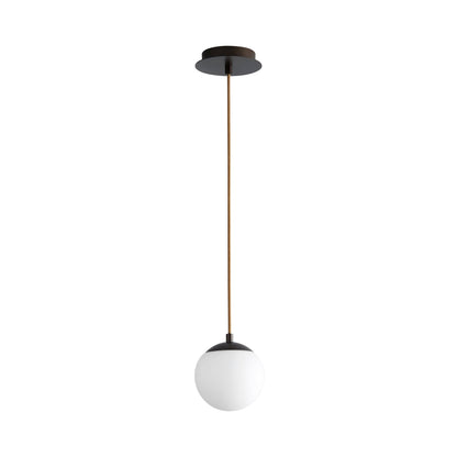 Luna LED Pendant Light in Oiled Bronze (6-Inch).