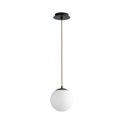 Luna LED Pendant Light in Oiled Bronze (8-Inch).