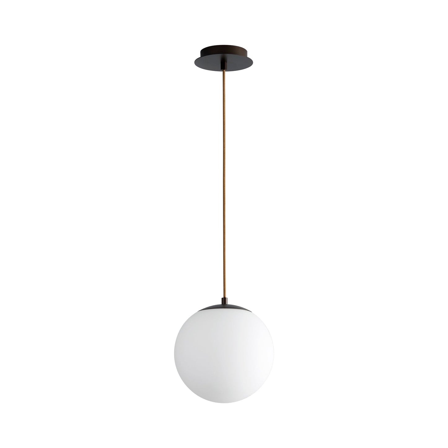 Luna LED Pendant Light in Oiled Bronze (10-Inch).