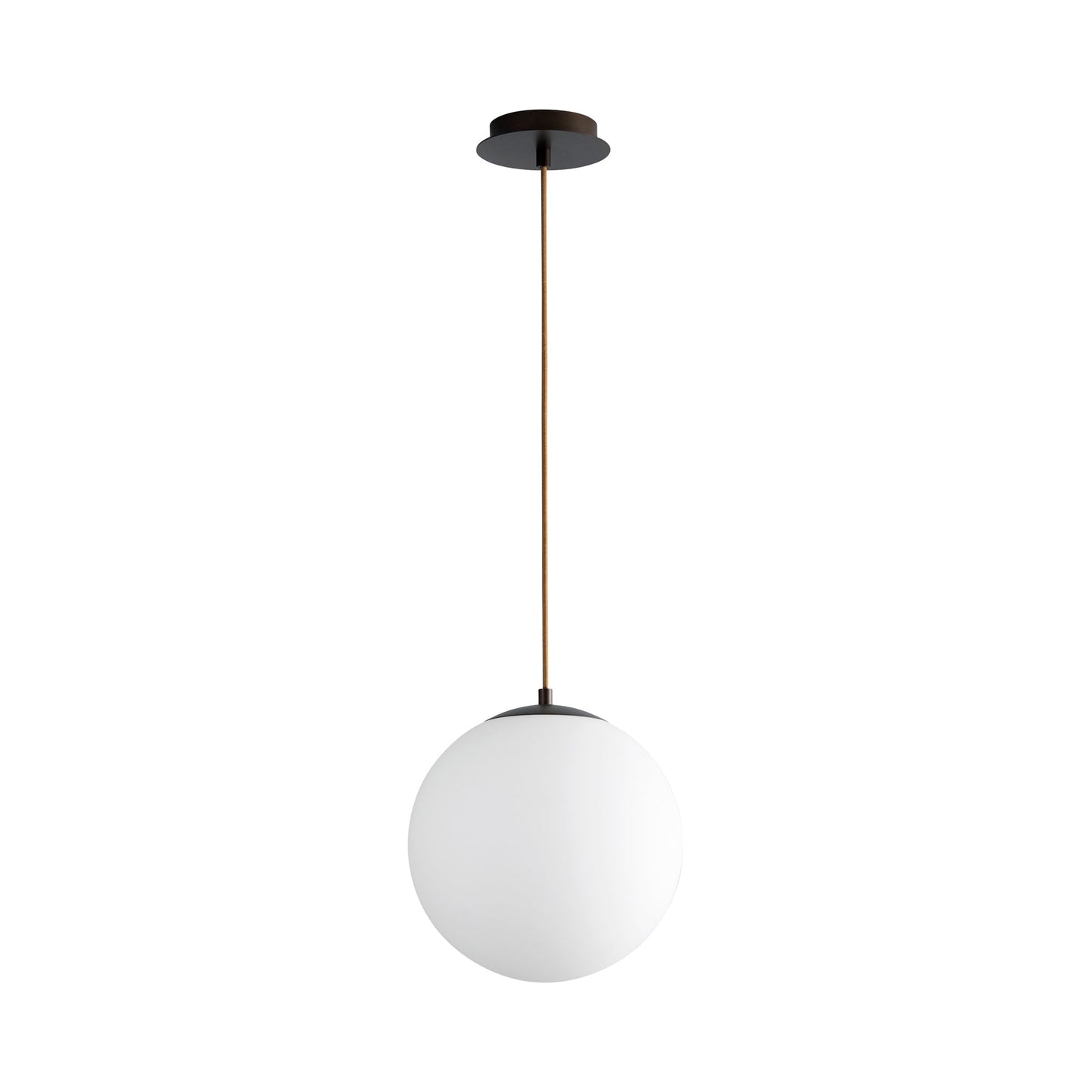 Luna LED Pendant Light in Oiled Bronze (12-Inch).