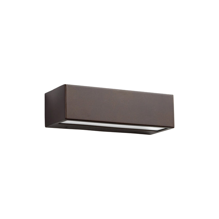 Maia Outdoor LED Wall Light in Oiled Bronze (10-Inch).