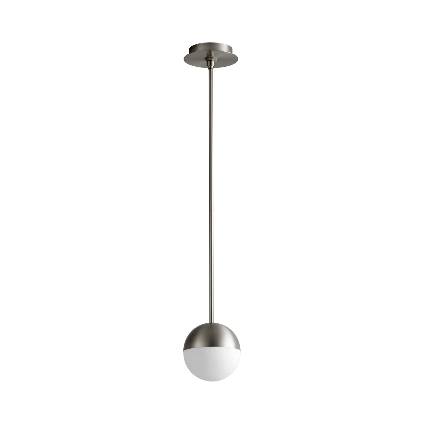 Mondo LED Pendant Light in Satin Nickel (6-Inch).