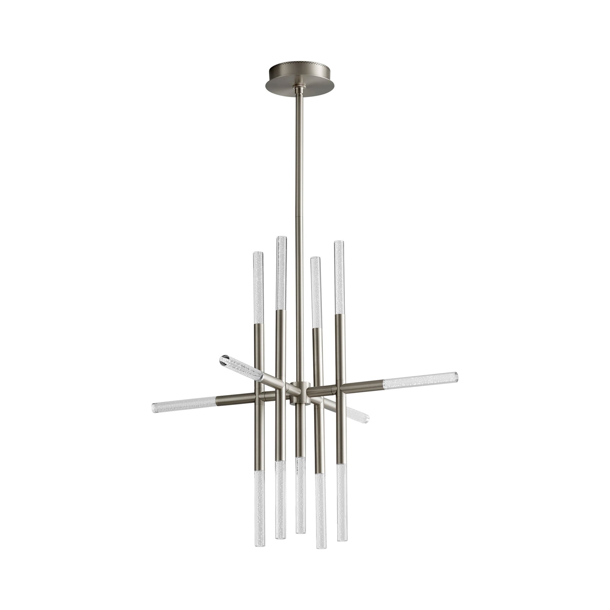 Moxy LED Pendant Light in Satin Nickel (32-Inch).