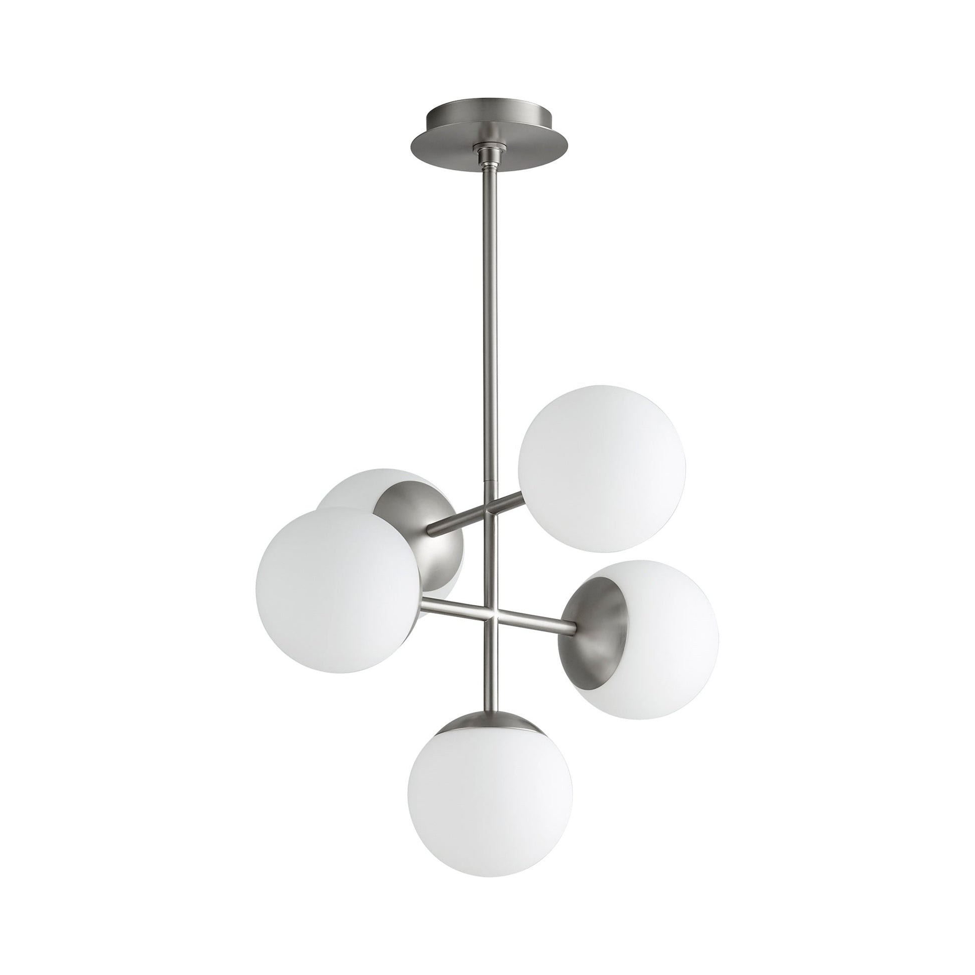 Nebula LED Pendant Light in Satin Nickel (Small).