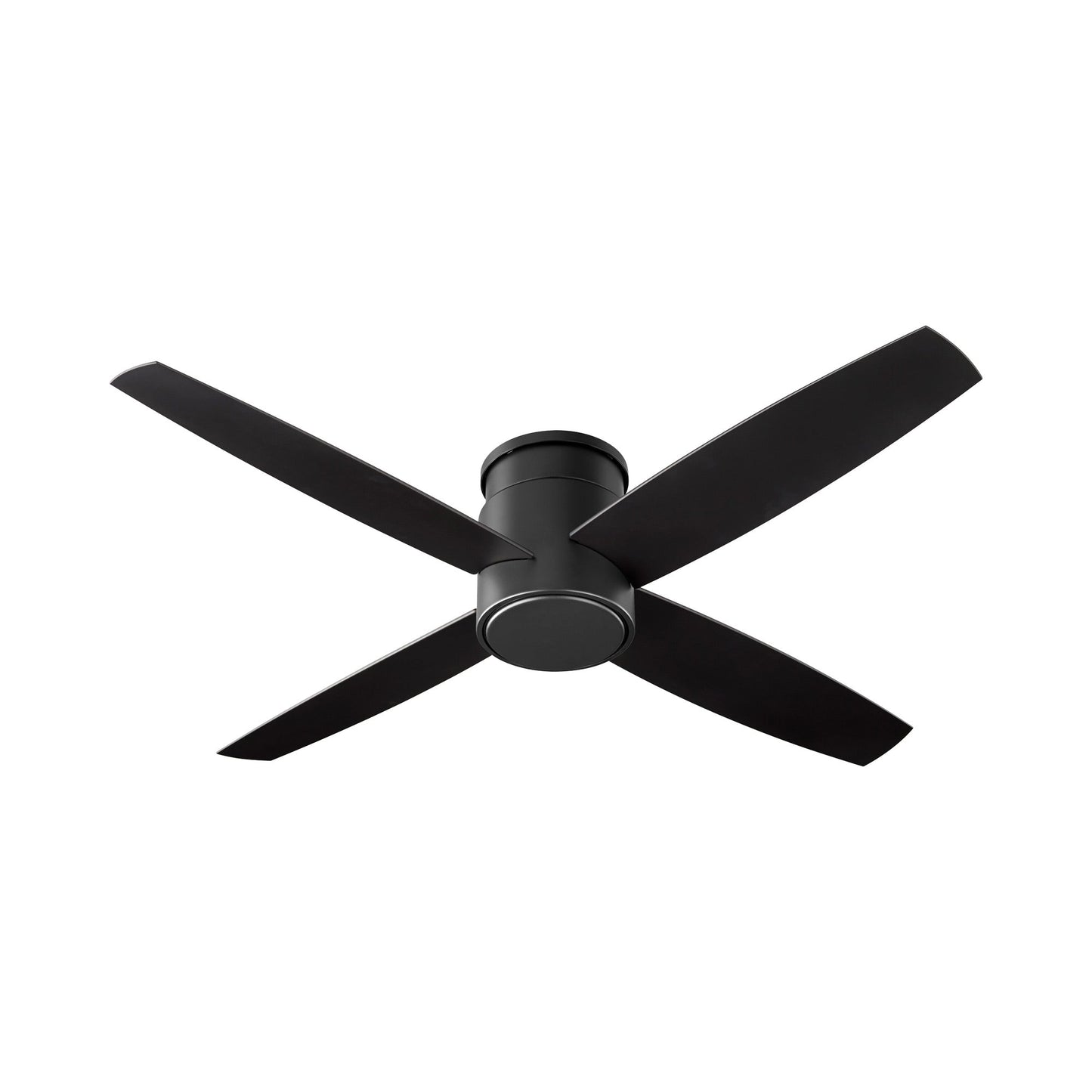 Oslo Flush Mount Ceiling Light in Black (52-Inch).