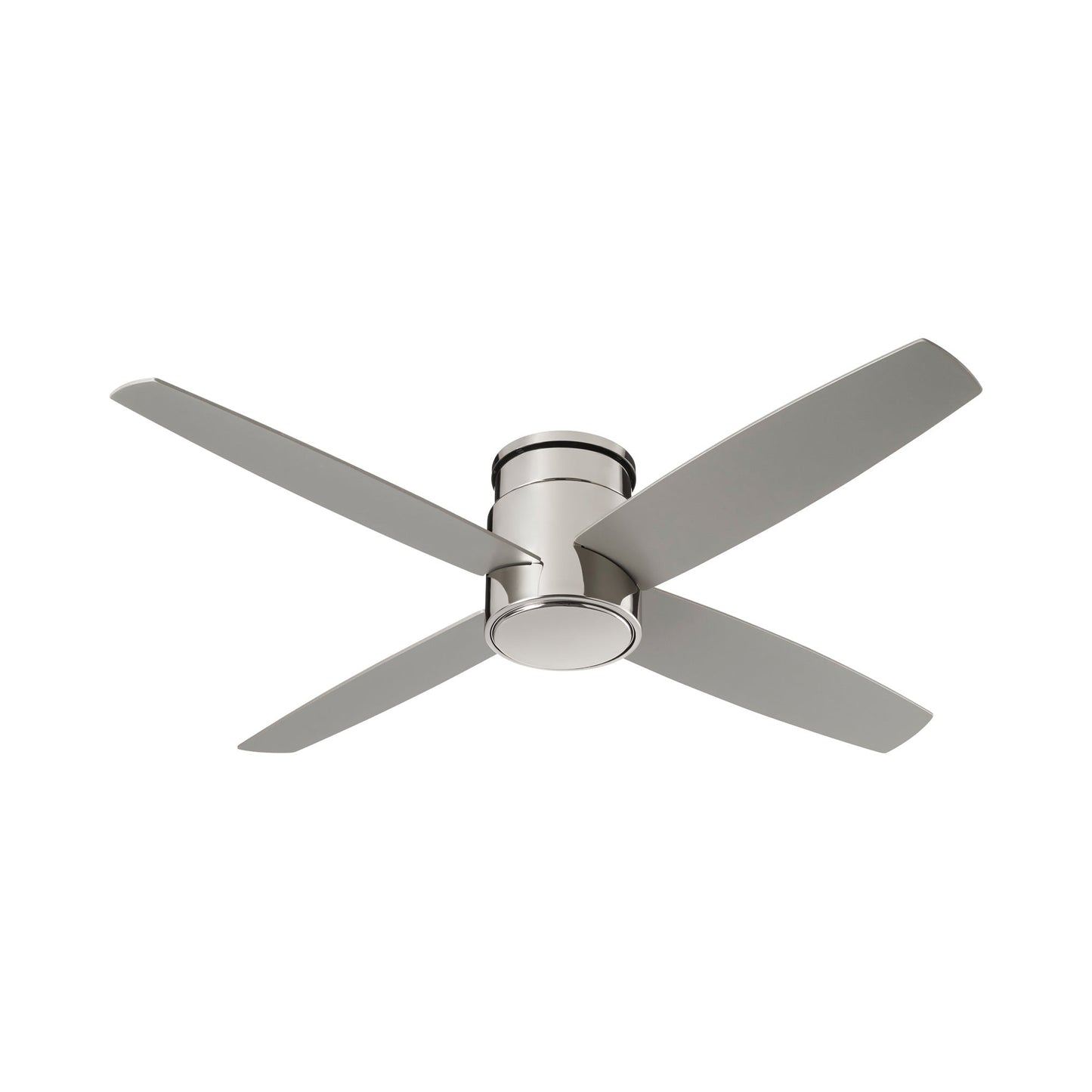 Oslo Flush Mount Ceiling Light in Polished Nickel (52-Inch).