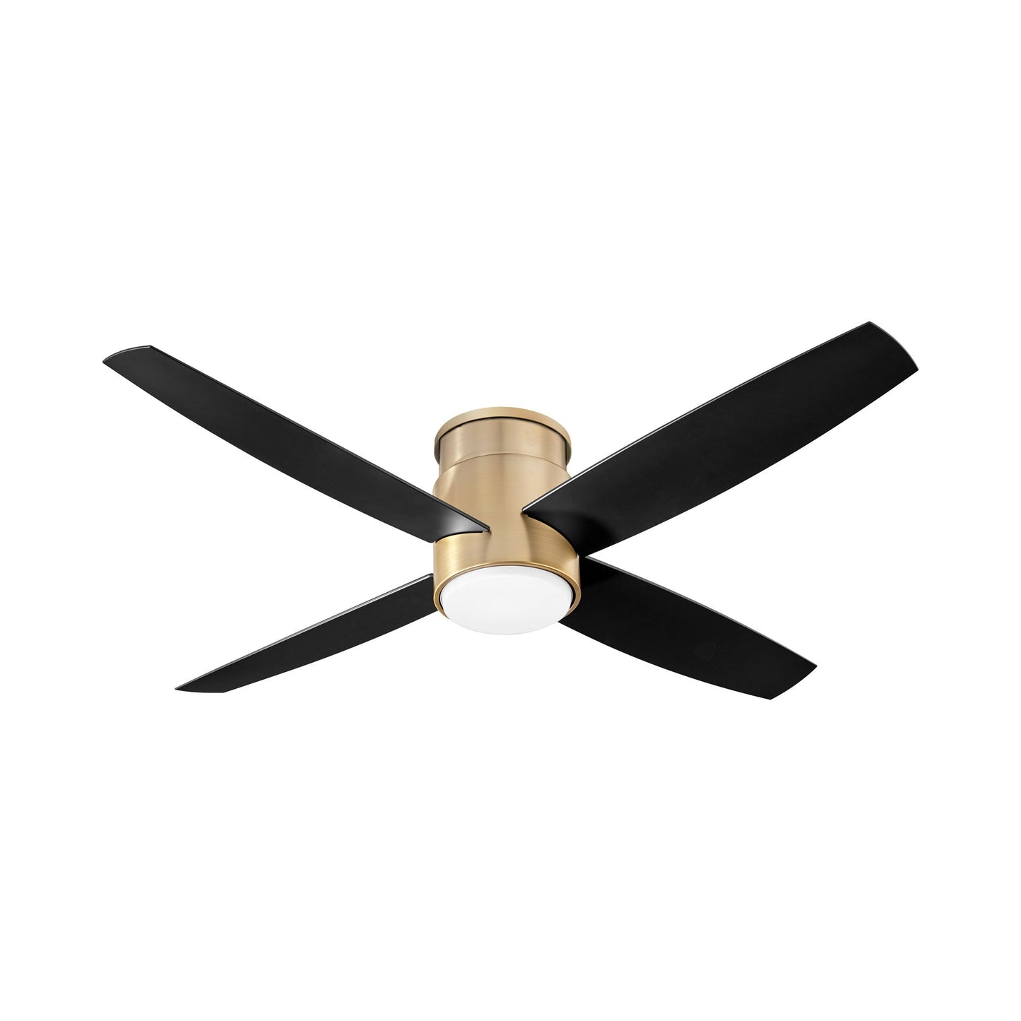 Oslo Flush Mount Ceiling Light in Aged Brass (52-Inch/Light Kit).