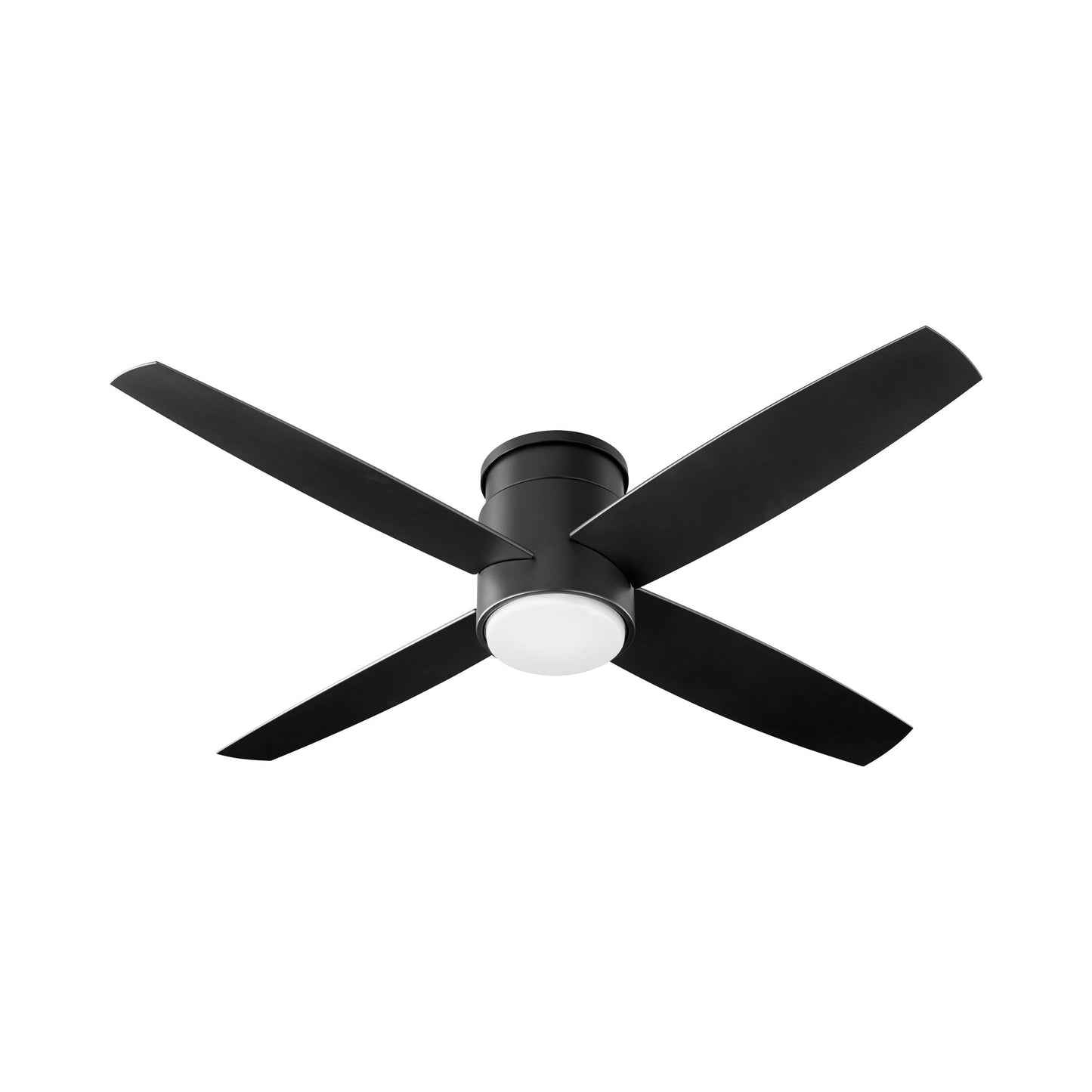 Oslo Flush Mount Ceiling Light in Black (52-Inch/Light Kit).