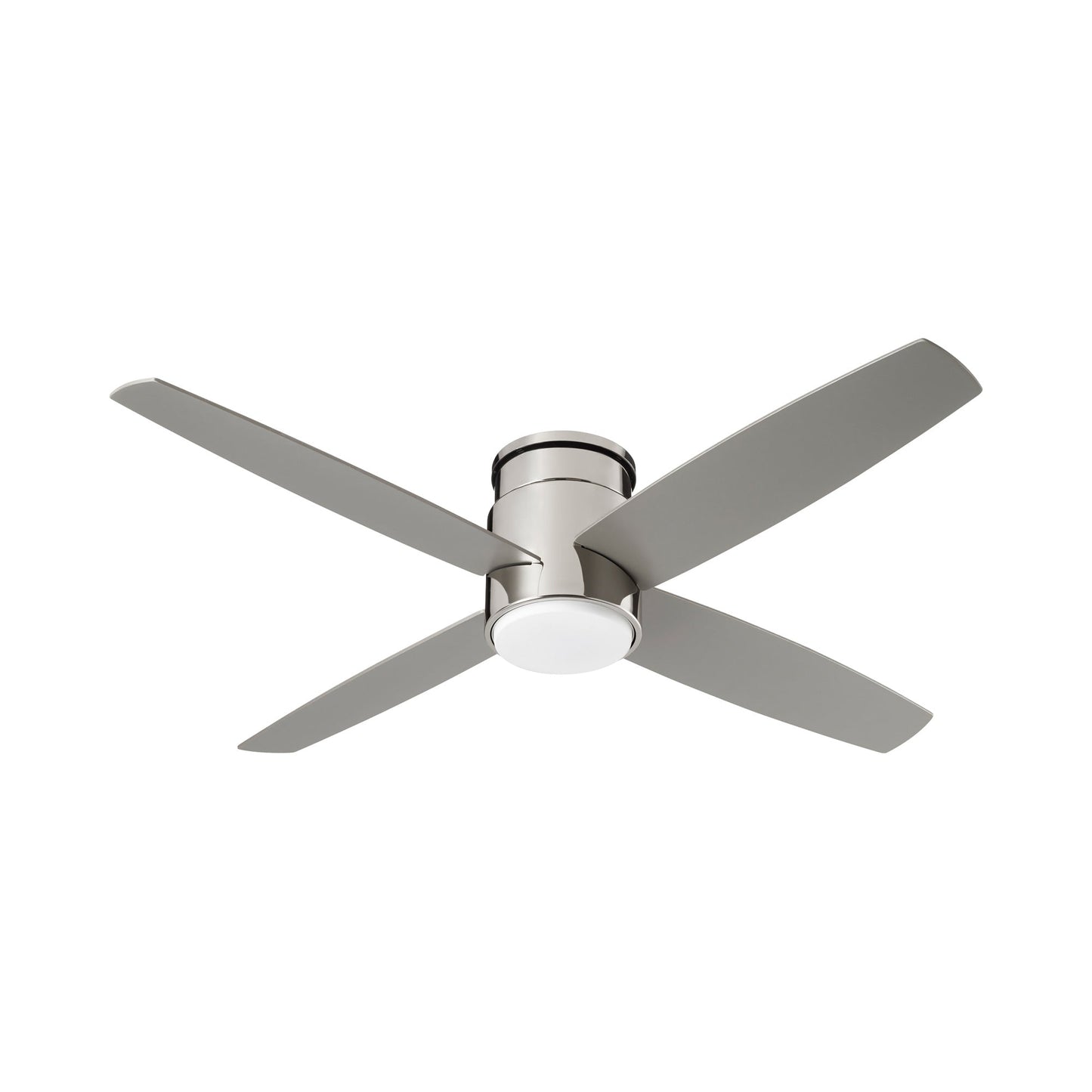 Oslo Flush Mount Ceiling Light in Polished Nickel (52-Inch/Light Kit).