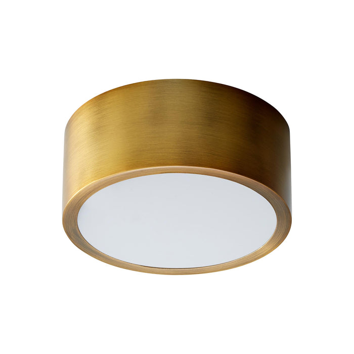 Peepers LED Flush Mount Ceiling Light in Aged Brass (Small).