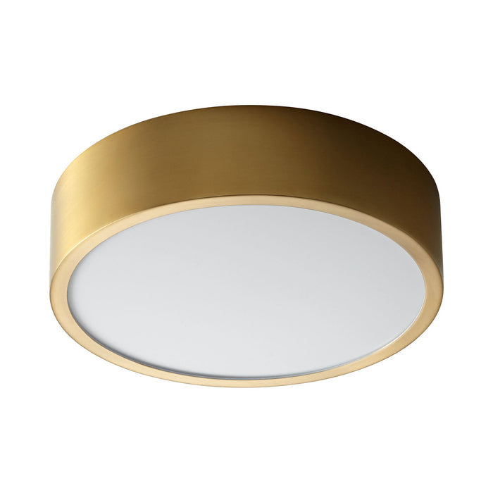 Peepers LED Flush Mount Ceiling Light in Aged Brass (Large).