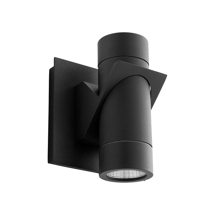 Razzo Outdoor LED Wall Light in Black.