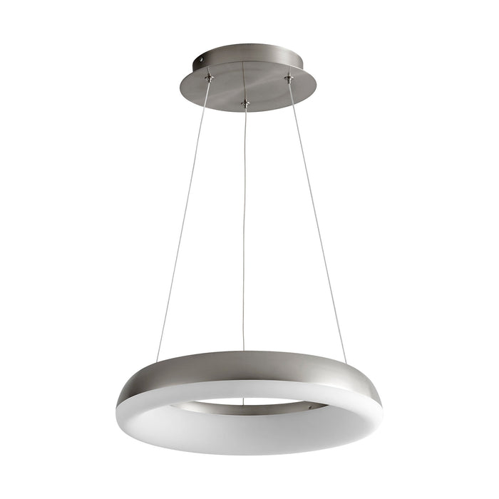 Roswell LED Pendant Light in Satin Nickel (Small).