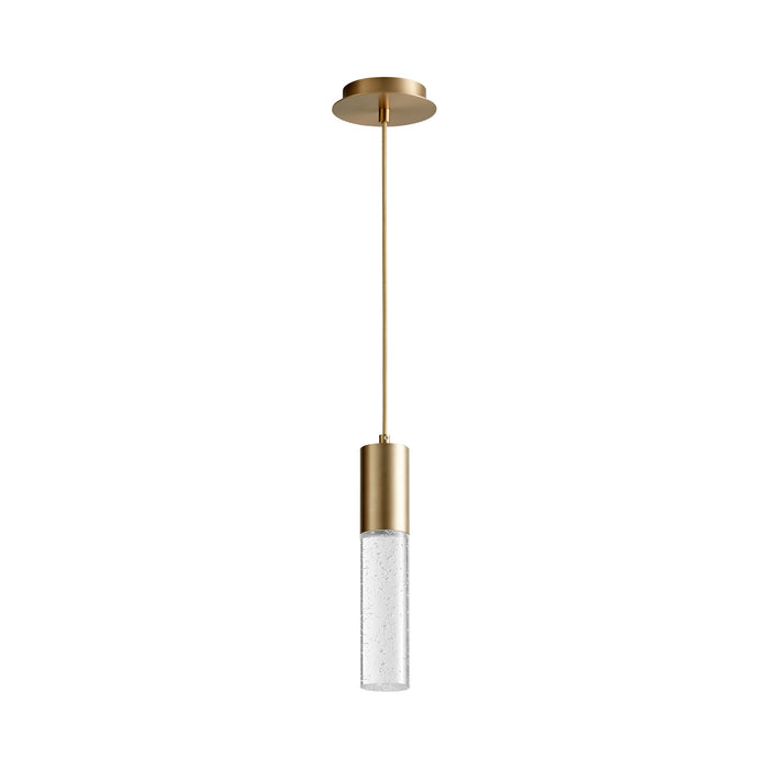 Spirit LED Pendant Light in Aged Brass (13.38-Inch).