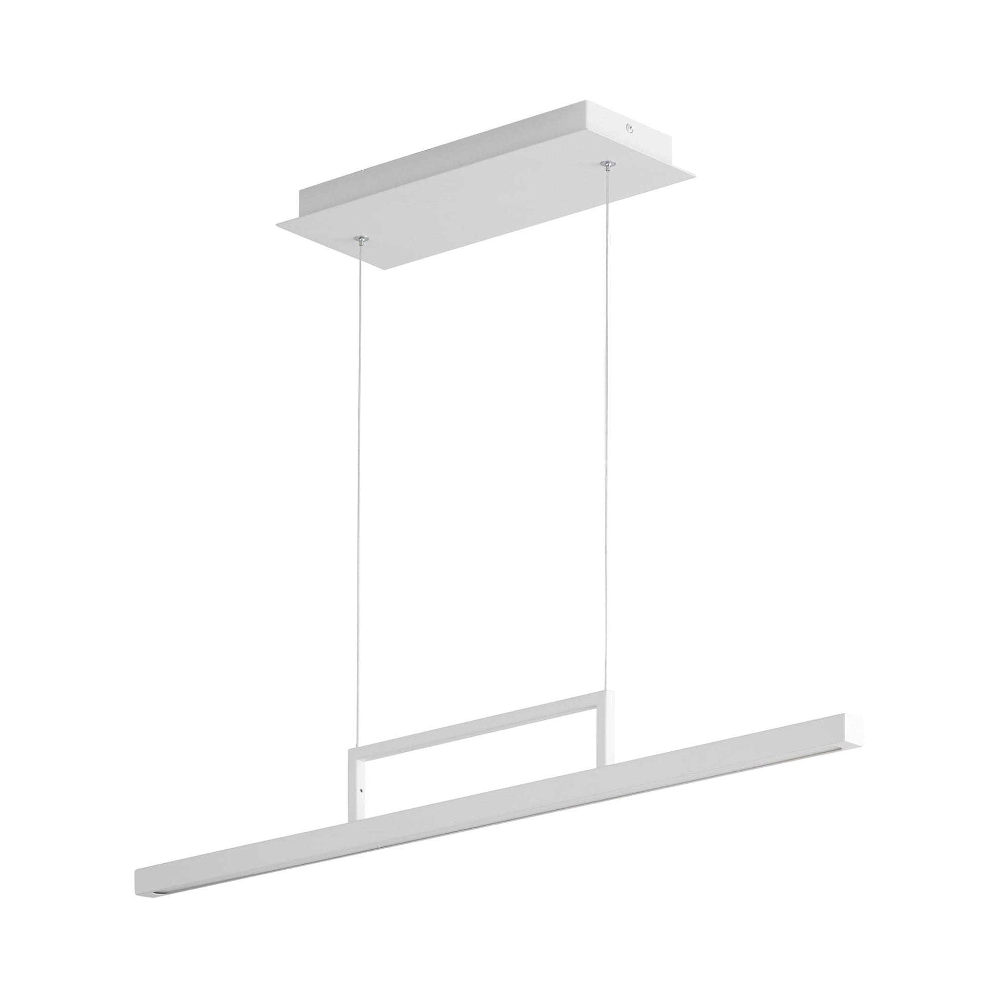 Stylus LED Linear Pendant Light in White (33.5-Inch).