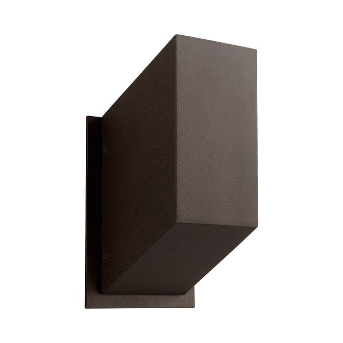 Uno Outdoor LED Wall Light in Oiled Bronze (Small).