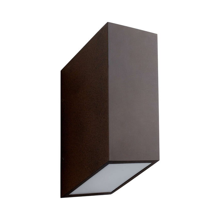 Uno Outdoor LED Wall Light in Oiled Bronze (Large).