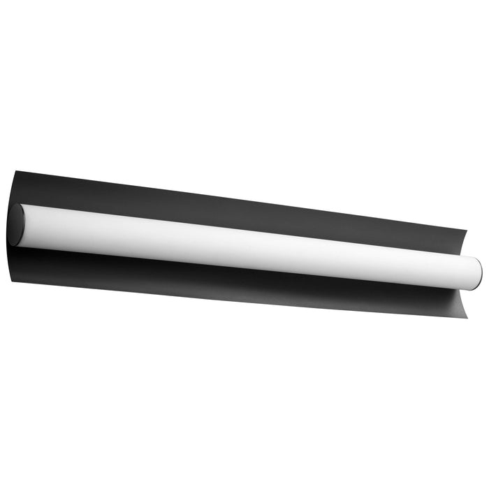 Wave LED Vanity Wall Light in Black (35-Inch).