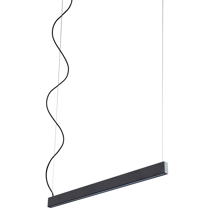 Zepp LED Linear Pendant Light in Black (38-Inch).