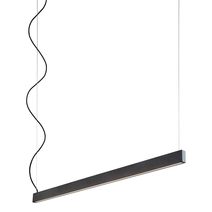 Zepp LED Linear Pendant Light in Black (50-Inch).