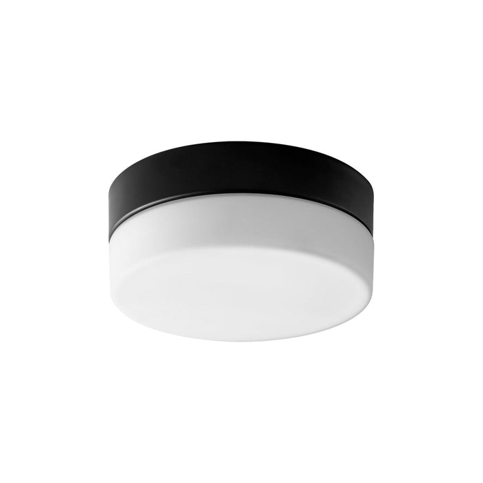 Zuri LED Flush Mount Ceiling Light in Black (7-Inch).