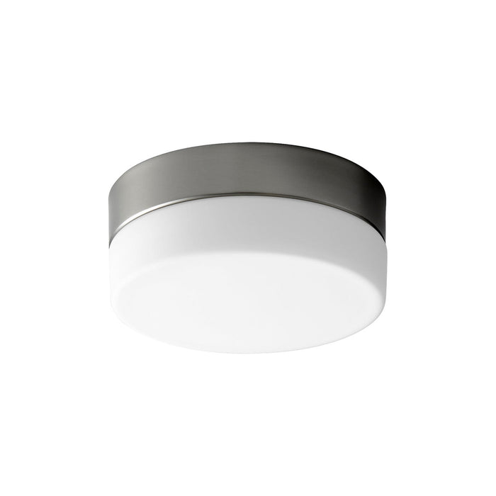 Zuri LED Flush Mount Ceiling Light in Satin Nickel (7-Inch).
