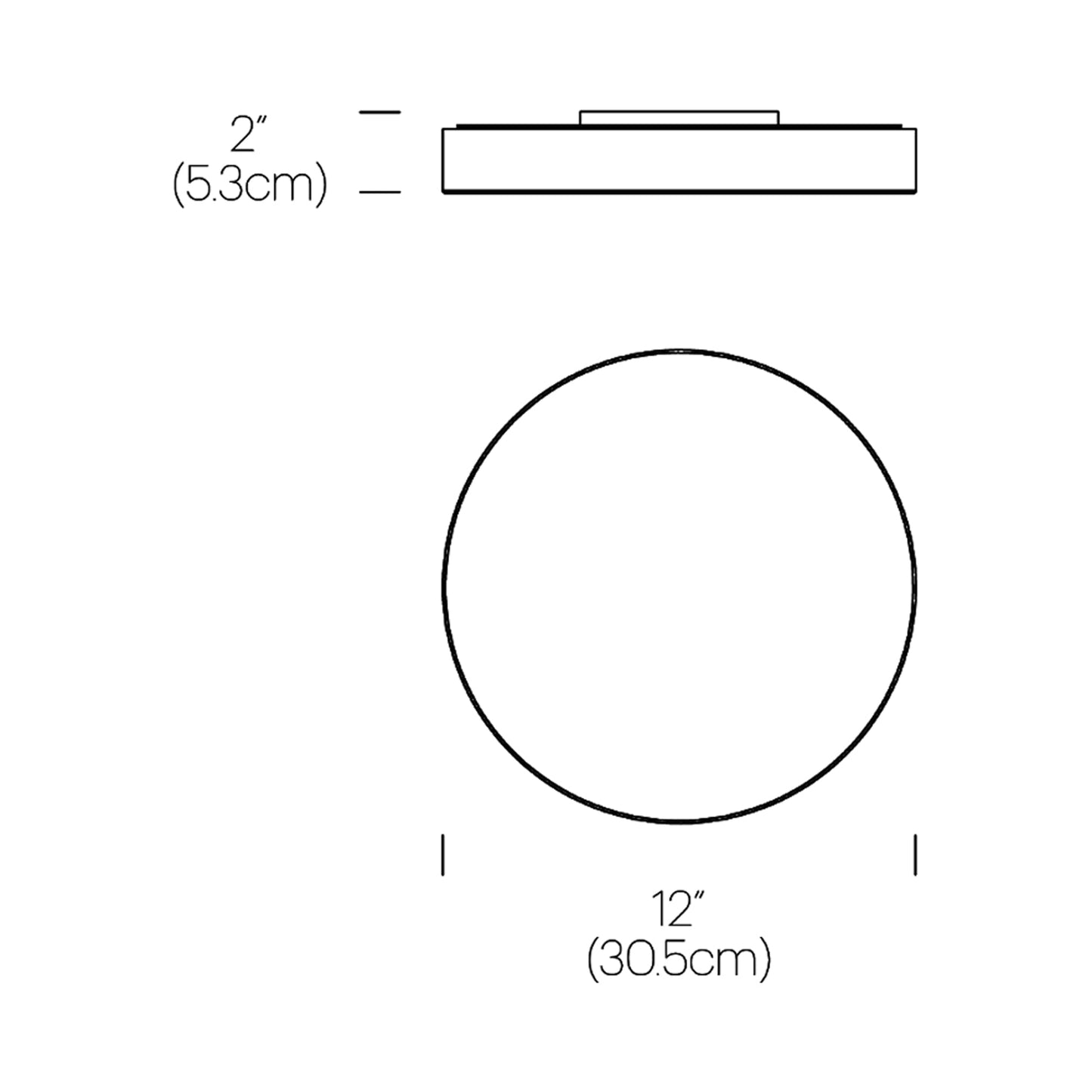 Bola Multi-Light Canopy - line drawing.