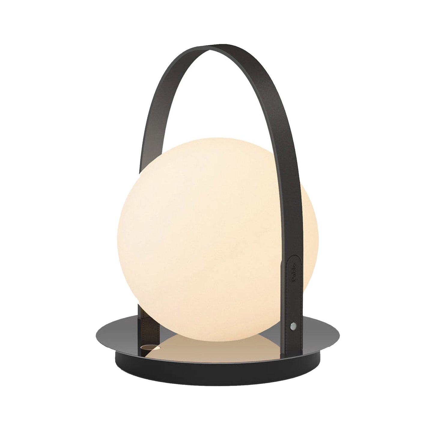 Bola Outdoor LED Lantern in Gunmetal/Black.