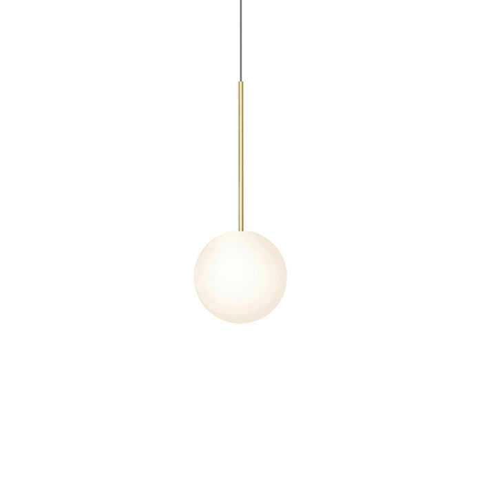 Bola Sphere LED Pendant Light in Brass (8-Inch).