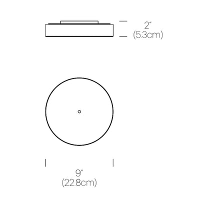 Cielo XL Multi-Light Canopy - line drawing.