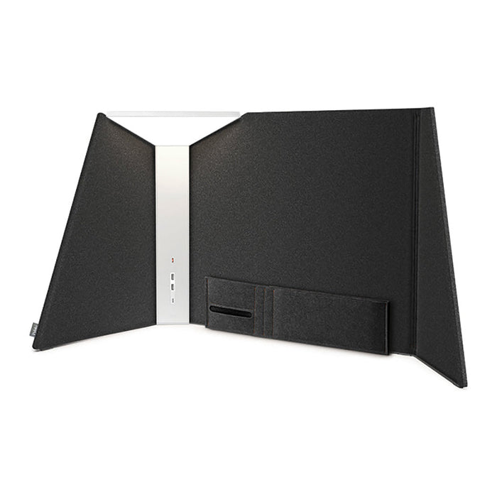 Corner Office LED Table Lamp in Anthracite (30-Inch).