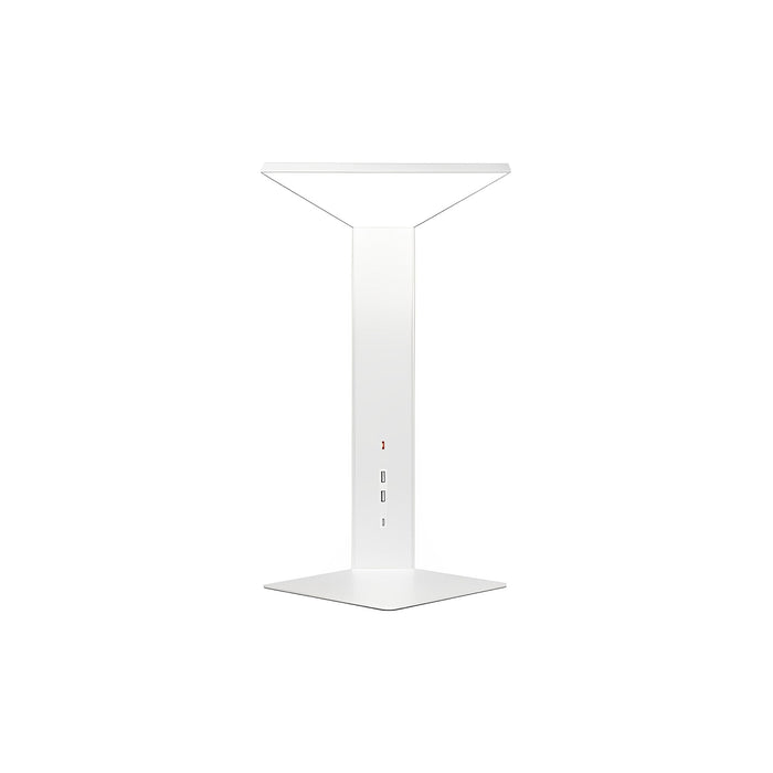 Corner Office LED Table Lamp in White (7.5-Inch).