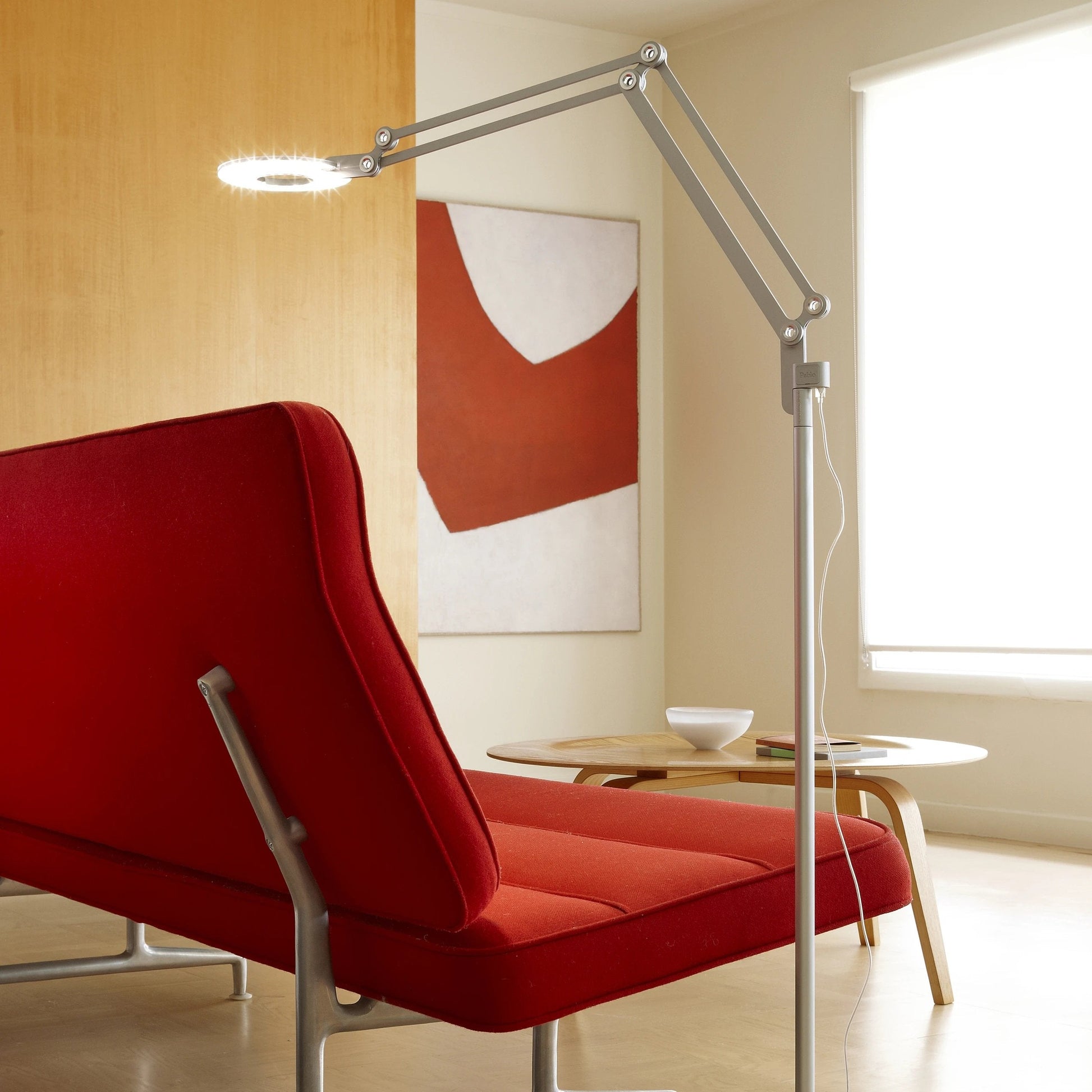 Link LED Floor Lamp in living room.