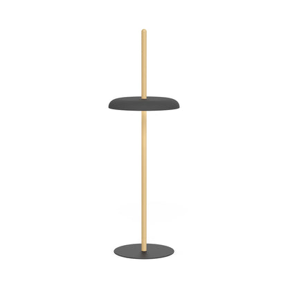 Nivel LED Floor Lamp in Oak/Black.
