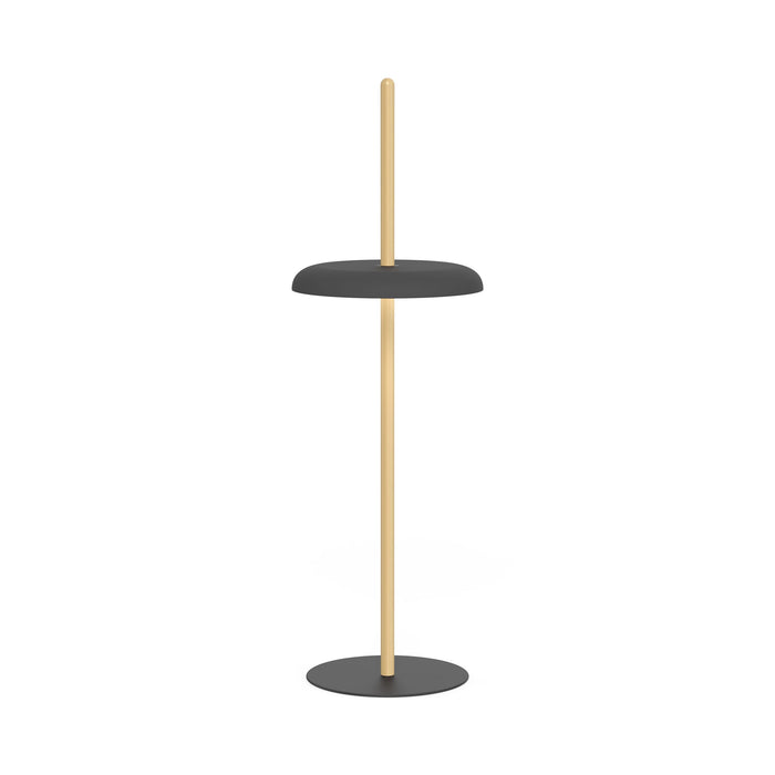 Nivel LED Floor Lamp in Oak/Black.