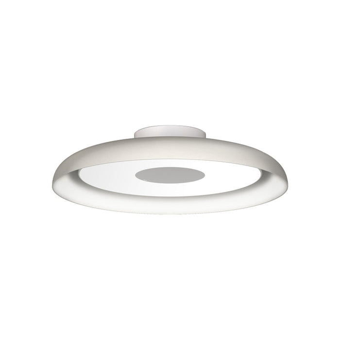 Nivel LED Flush Mount Ceiling Light in White (15-Inch).