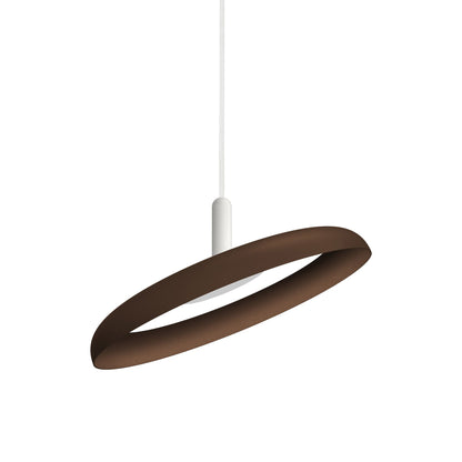 Nivel LED Pendant Light in Espresso/White (Small).