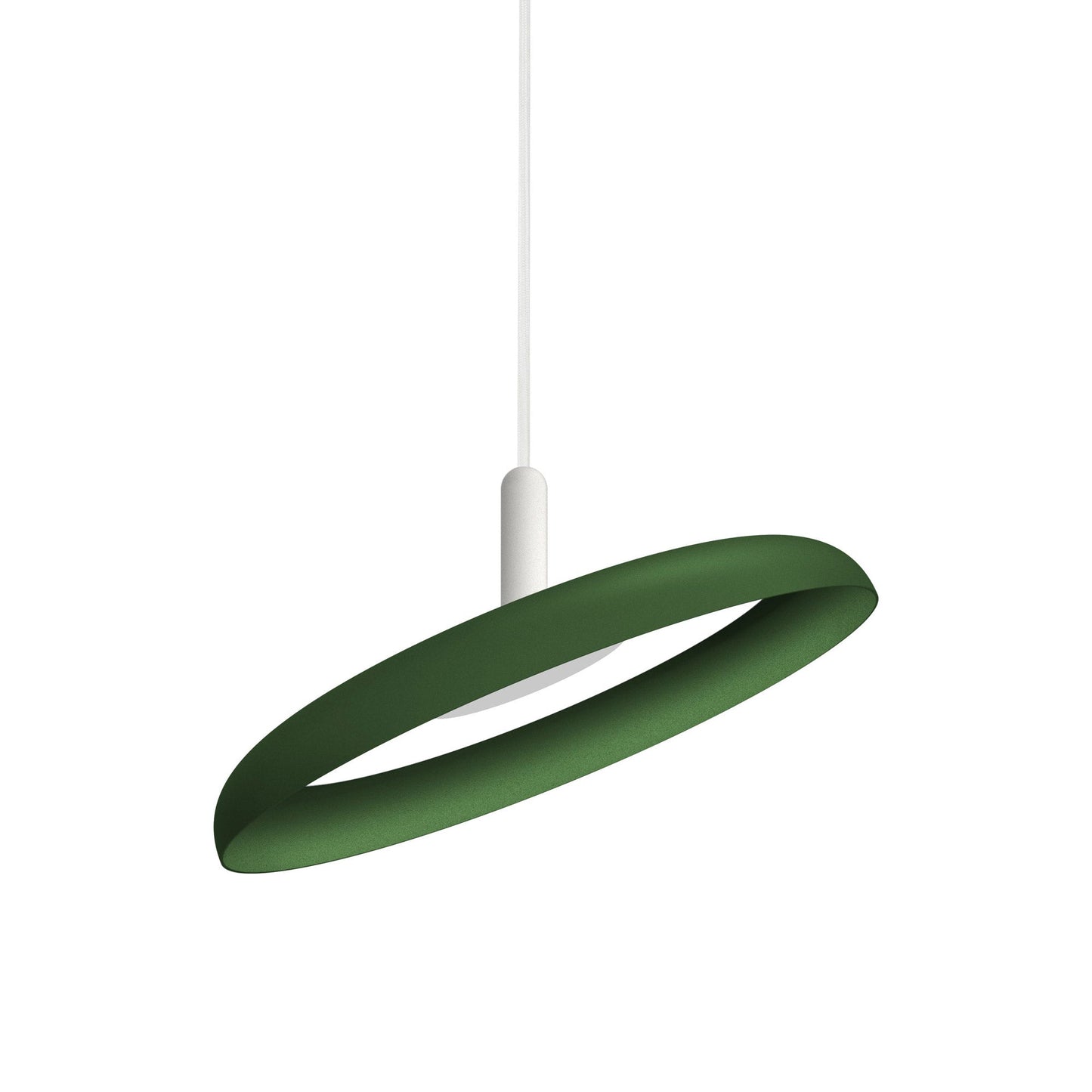 Nivel LED Pendant Light in Forrest/White (Small).