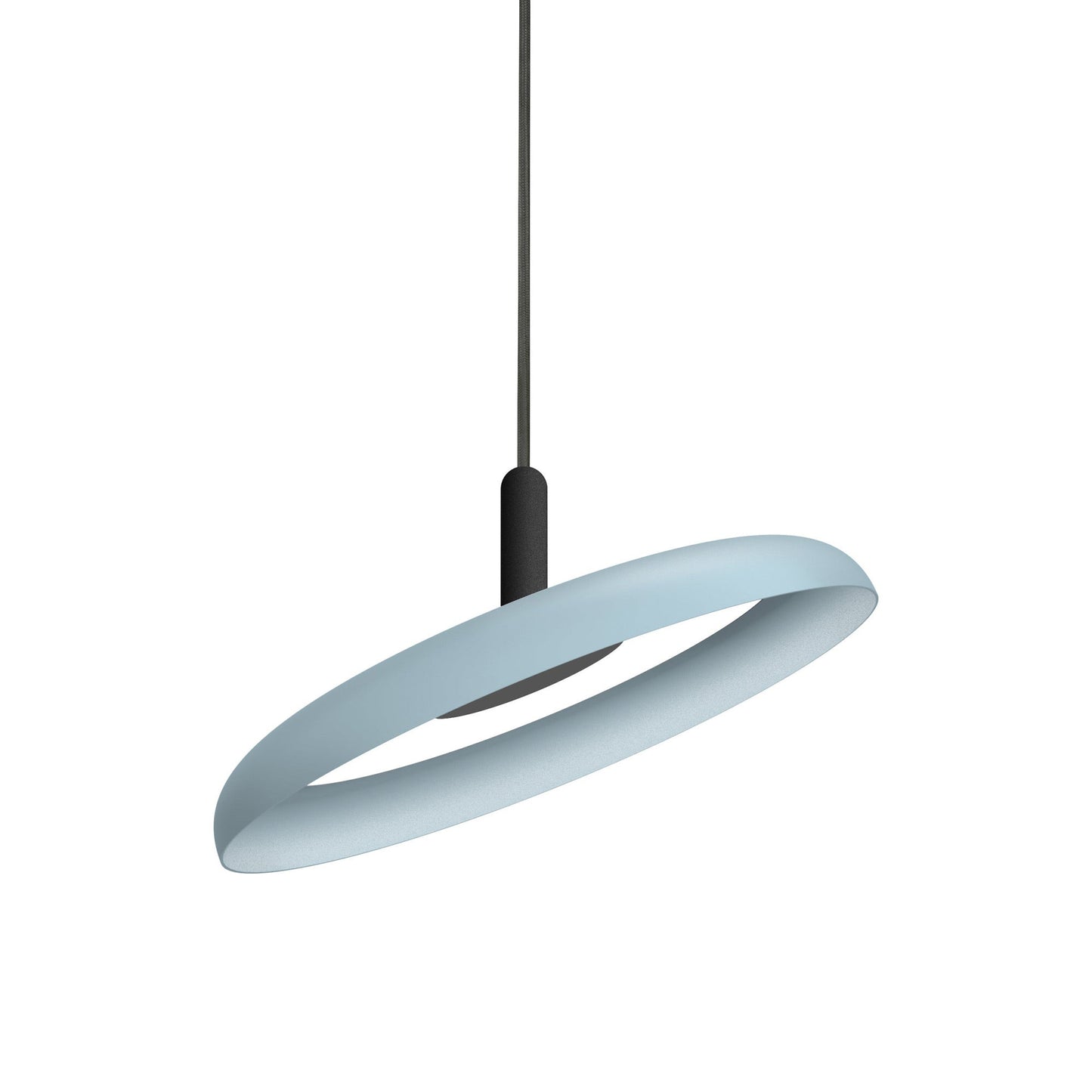 Nivel LED Pendant Light in Slate Blue/Black (Small).