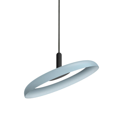 Nivel LED Pendant Light in Slate Blue/Black (Small).