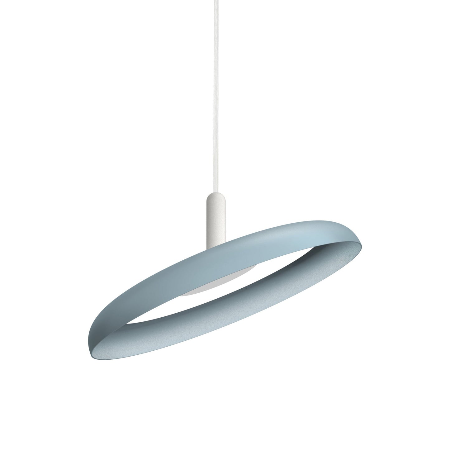 Nivel LED Pendant Light in Slate Blue/White (Small).