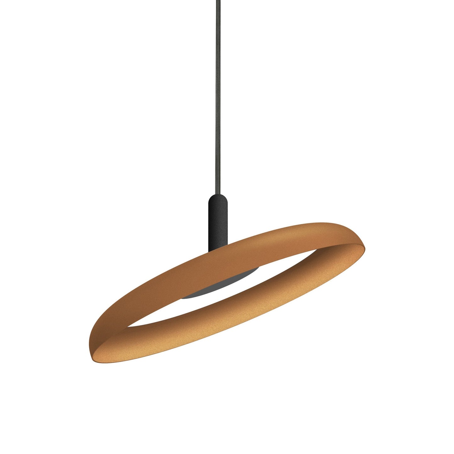 Nivel LED Pendant Light in Terracotta/Black (Small).
