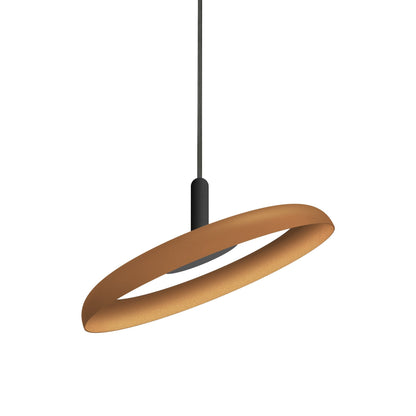 Nivel LED Pendant Light in Terracotta/Black (Small).