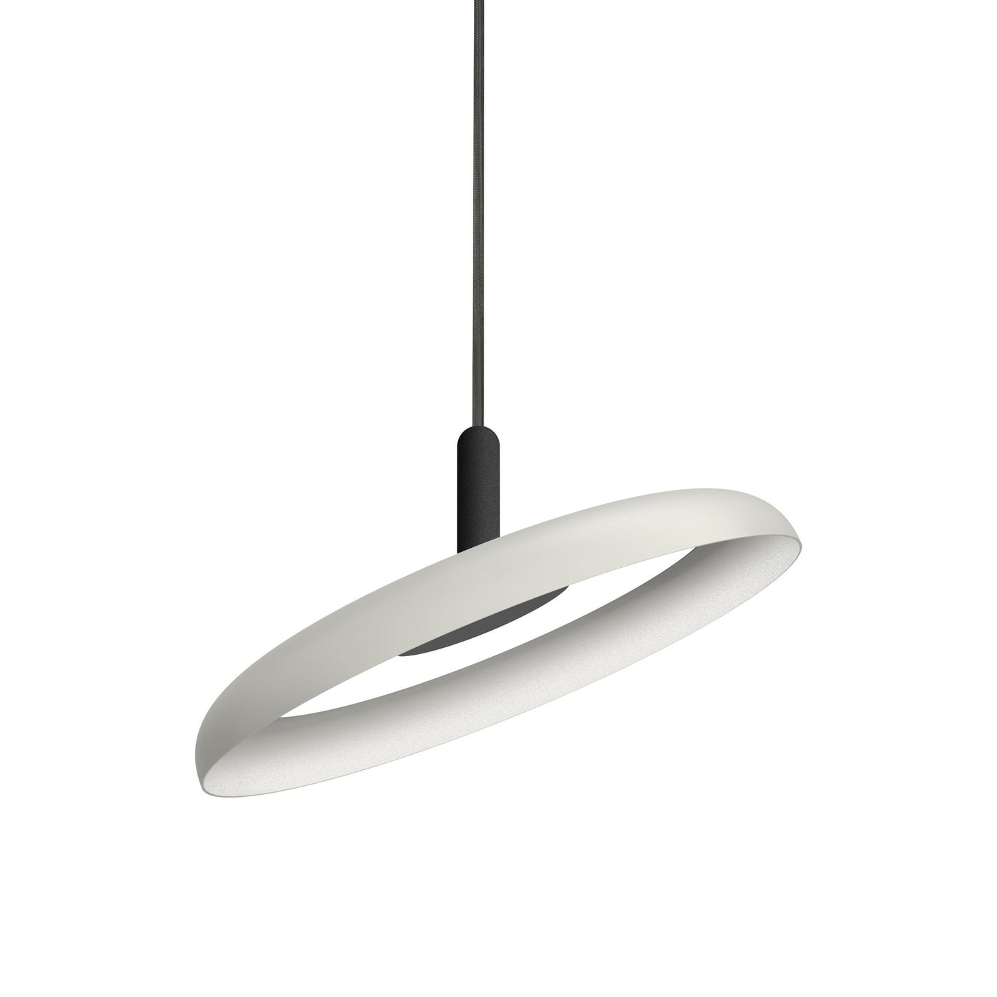 Nivel LED Pendant Light in White/Black (Small).